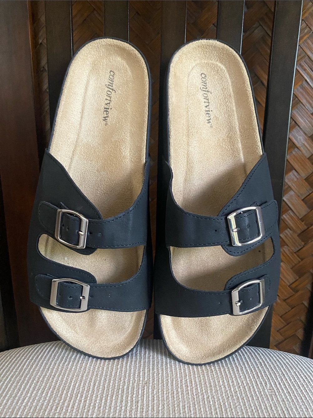 COMFORTVIEW - Maxi adjustable sandal navy 11M NEW